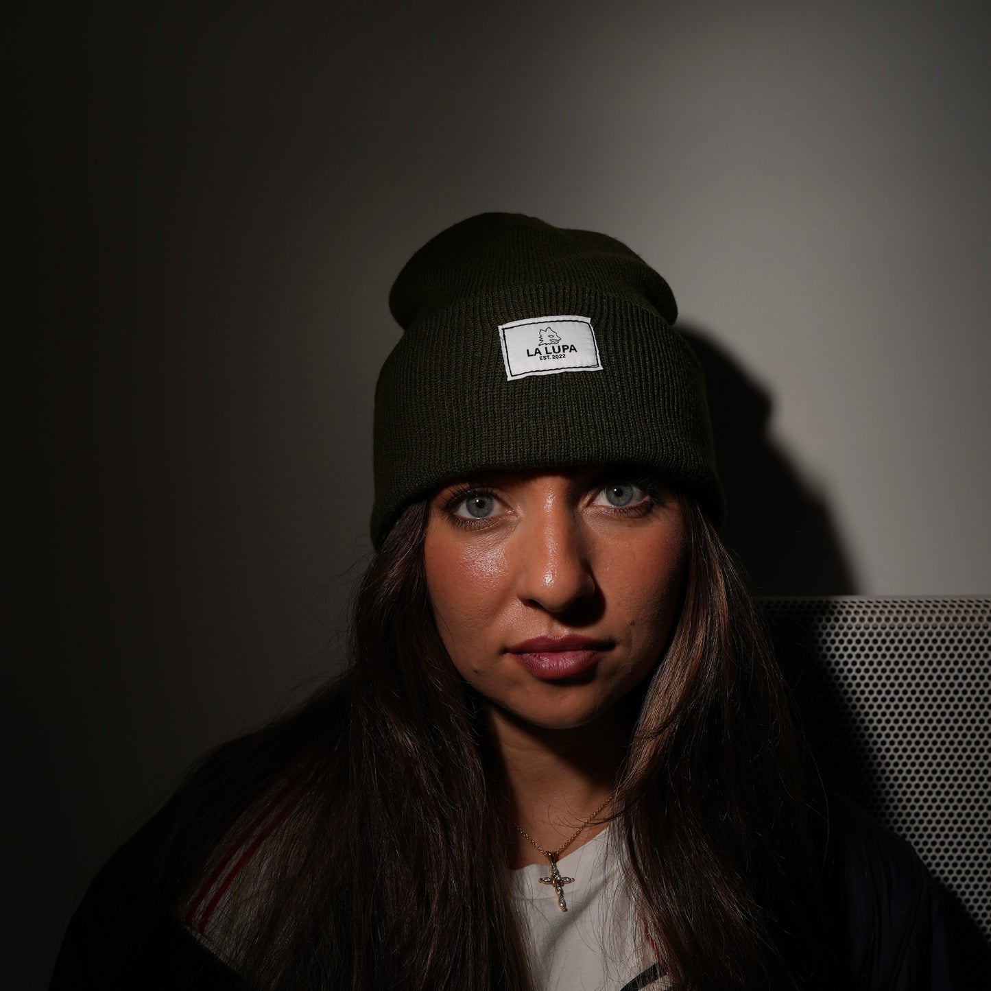Green Patch Beanie