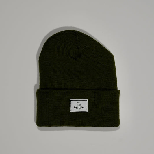 Green Patch Beanie